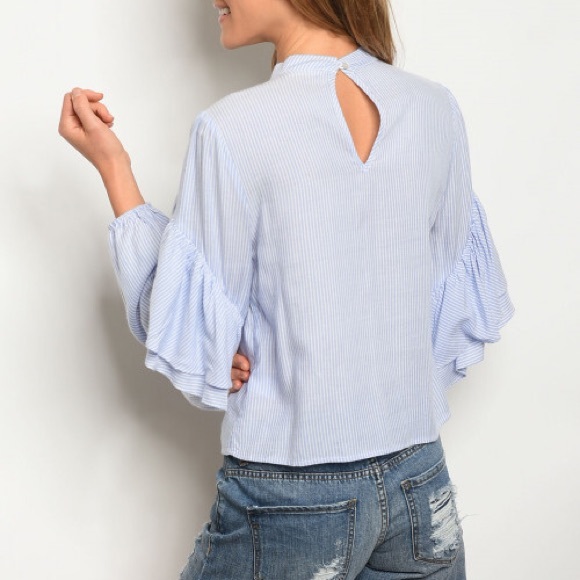 White and blue stripes shirt - Picture 2 of 2